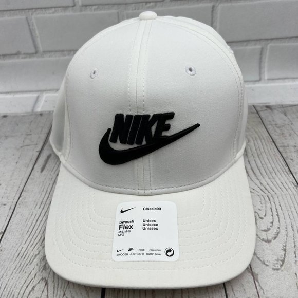 Nike‎ Sportswear Classic99 M/L DC3979-100 Hat Stretch Fitted Cap White New Men - Picture 1 of 7